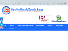 Tablet Screenshot of ijcsjournal.com